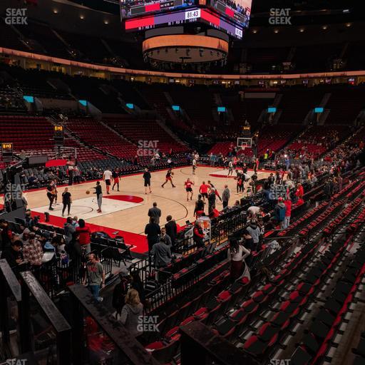 Moda Center - Section 104 Seat View