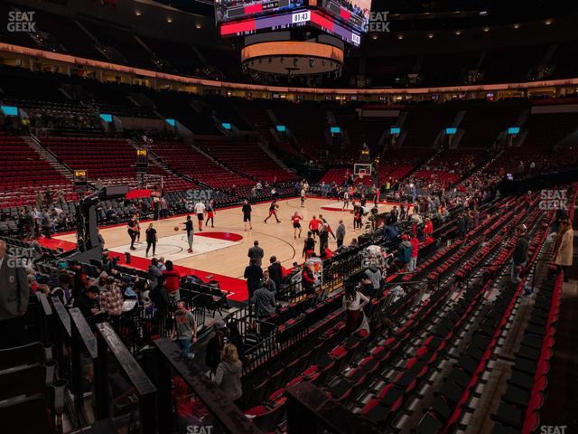 Moda Center - Section 104 Seat View