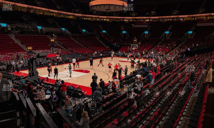 Moda Center - Section 104 Seat View