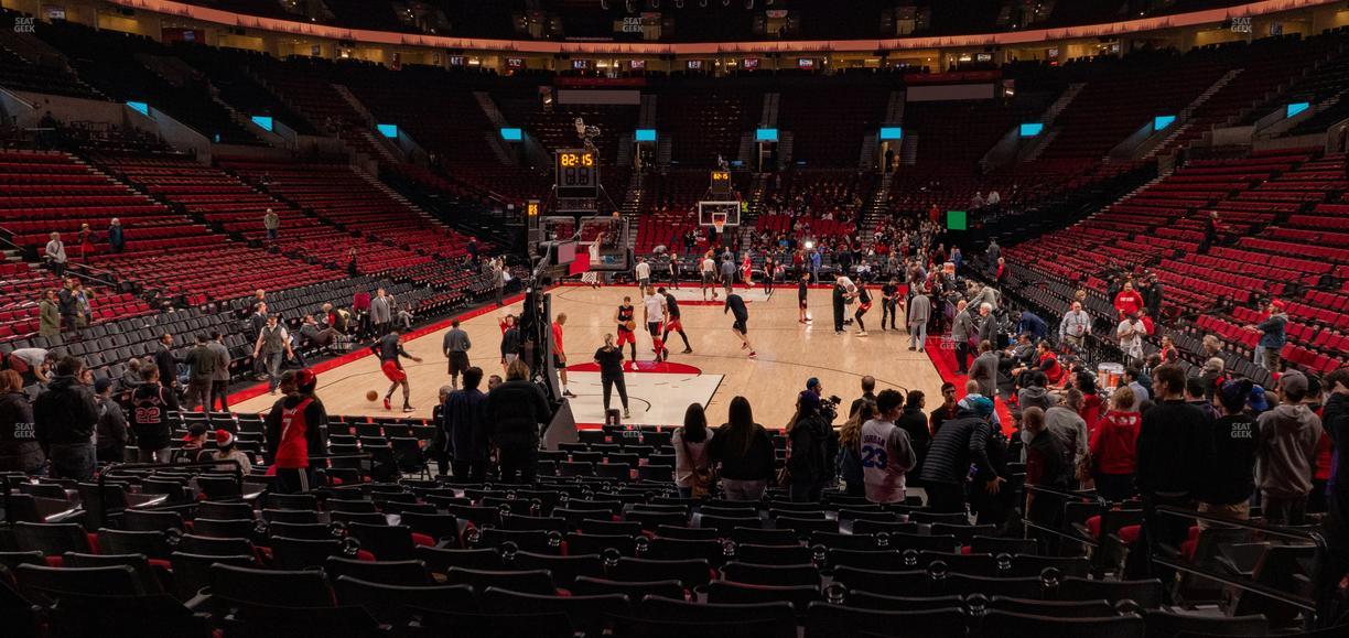 Moda Center - Section 106 Seat View