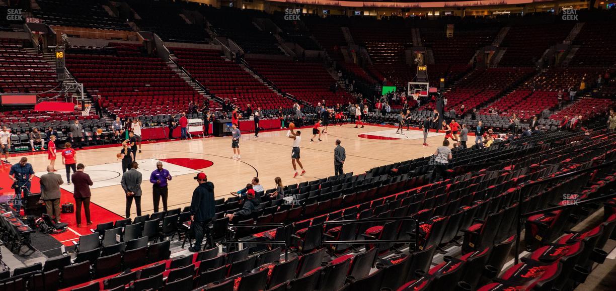 Moda Center - Section 114 Seat View