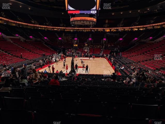 Moda Center - Section 117 Seat View