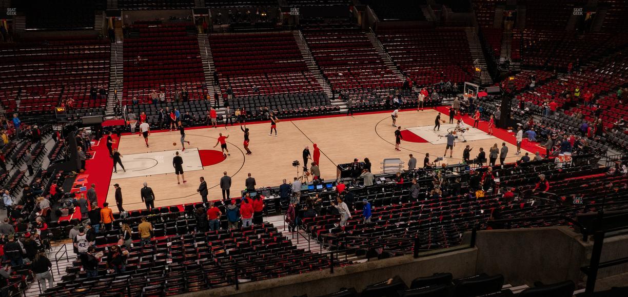 Moda Center - Section 202 Seat View