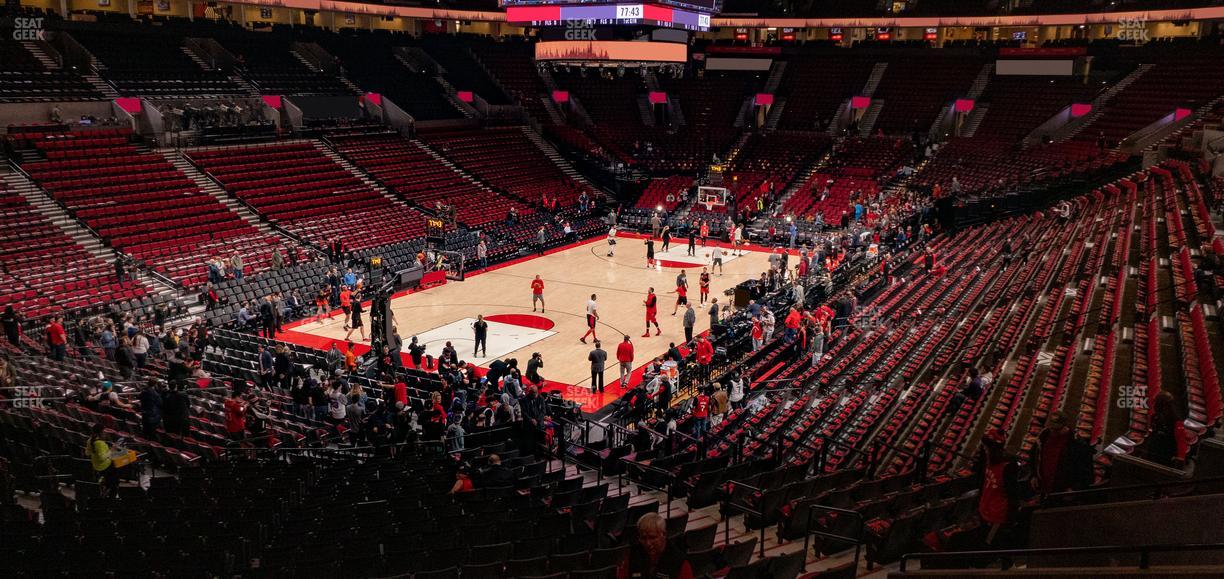 Moda Center - Section 206 Seat View