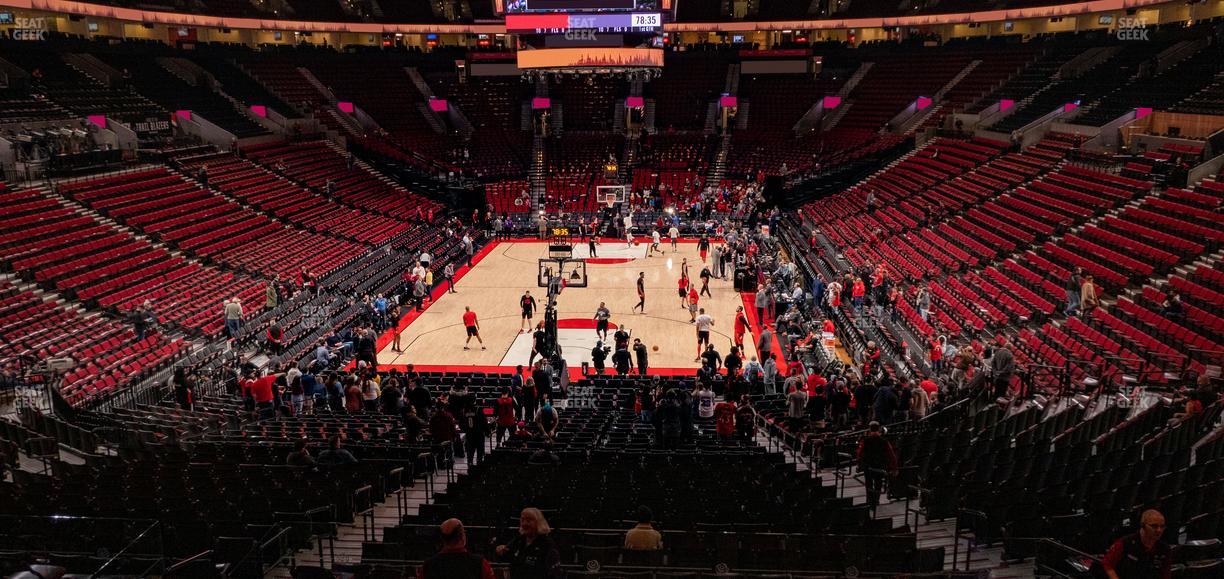 Moda Center - Section 208 Seat View