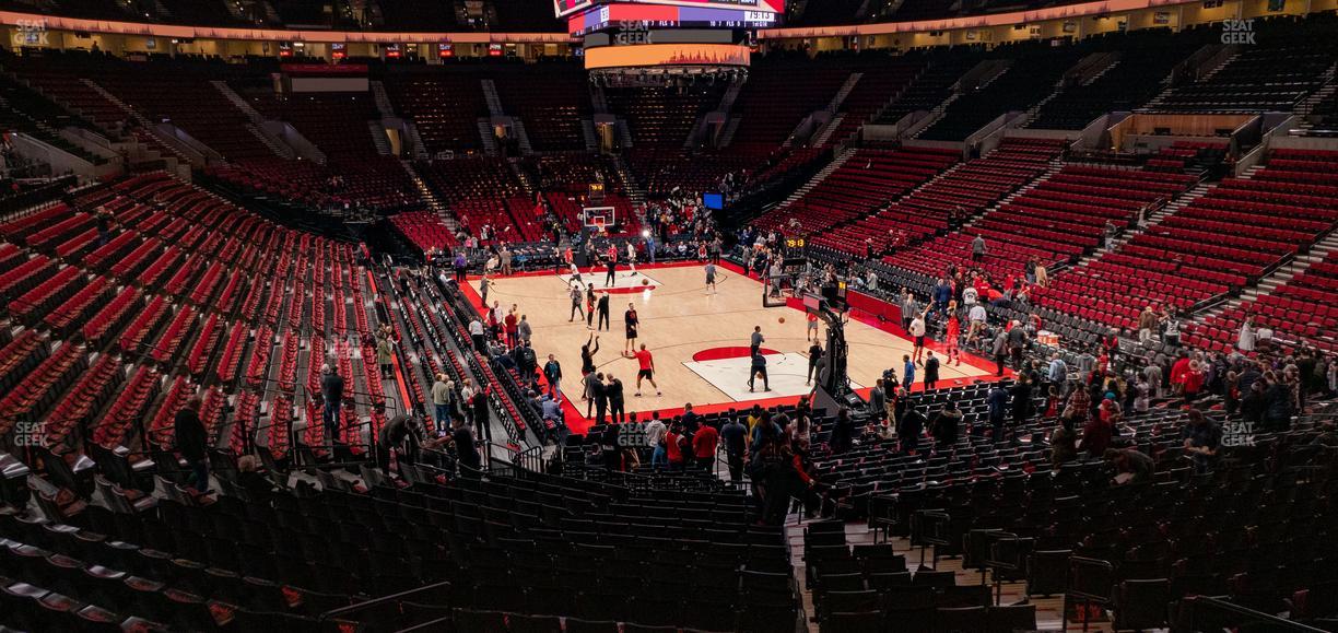 Moda Center - Section 210 Seat View