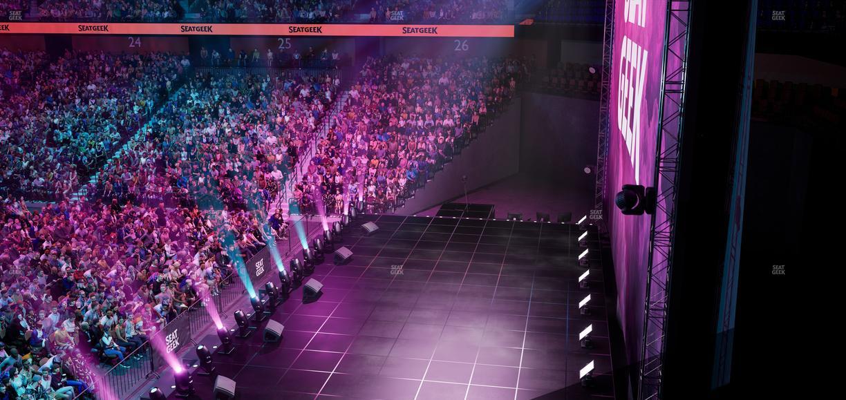 Mohegan Sun Arena - Section 104 Seat View