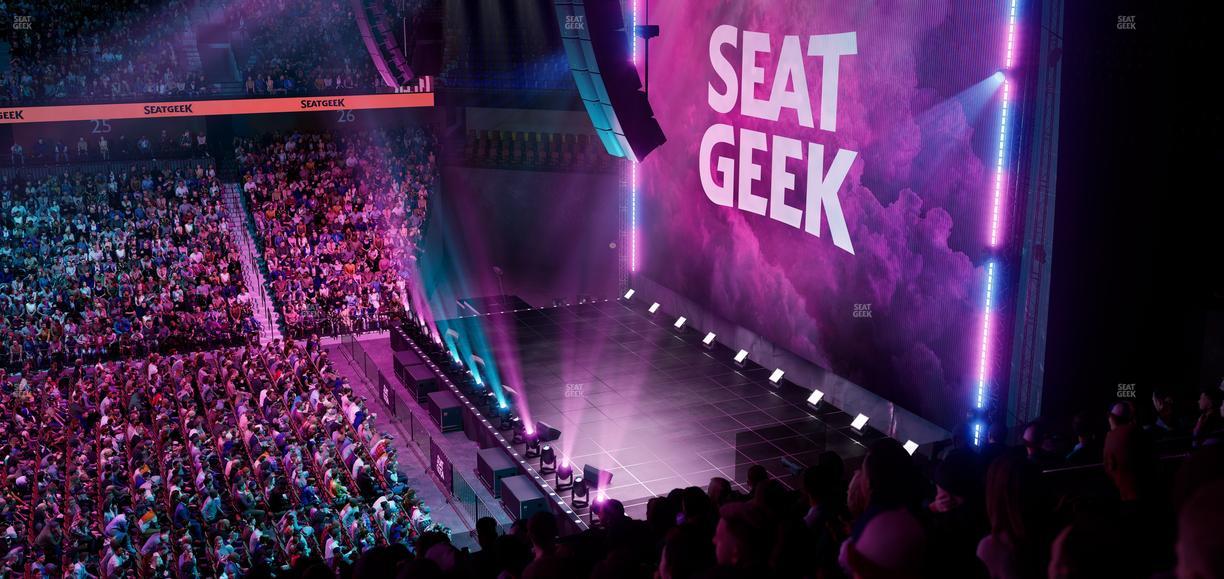 Mohegan Sun Arena - Section 106 Seat View