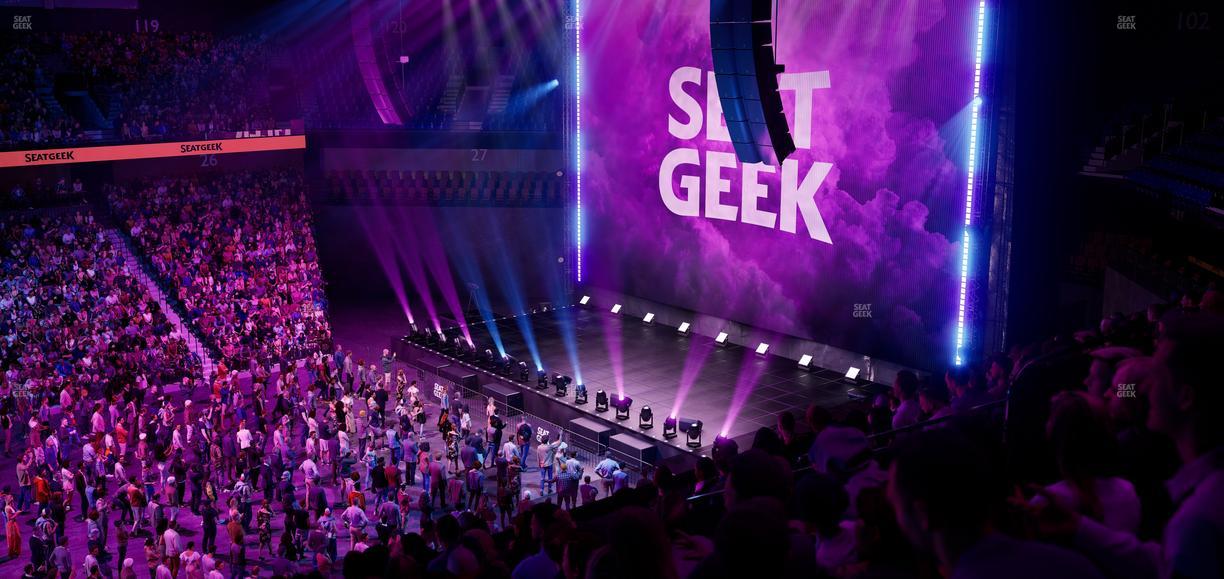 Mohegan Sun Arena - Section 107 Seat View