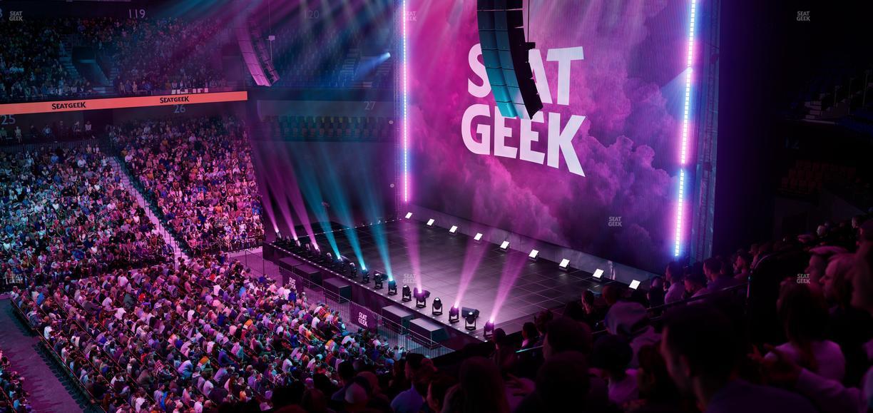 Mohegan Sun Arena - Section 107 Seat View