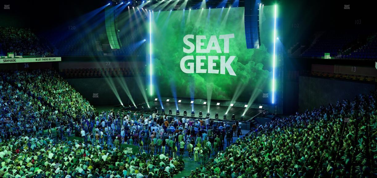 Mohegan Sun Arena - Section 109 Seat View
