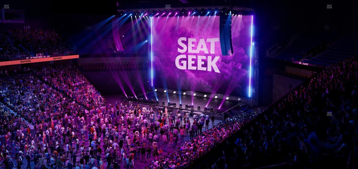 Mohegan Sun Arena - Section 109 Seat View