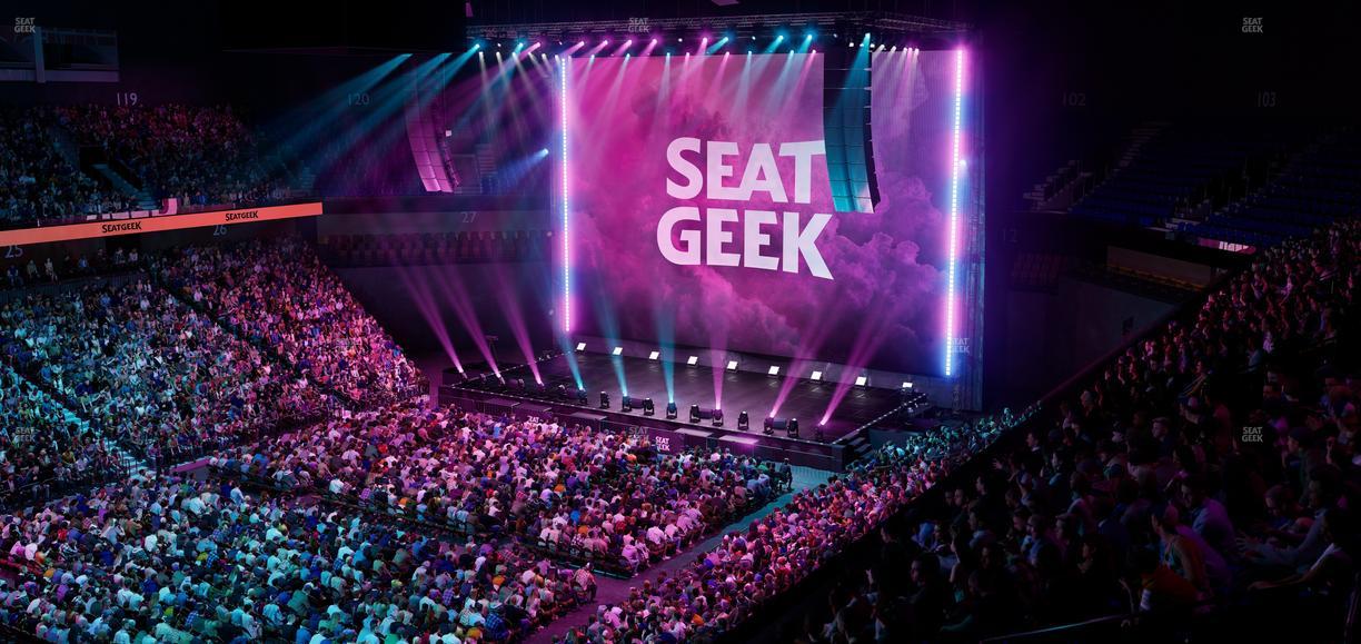 Mohegan Sun Arena - Section 109 Seat View