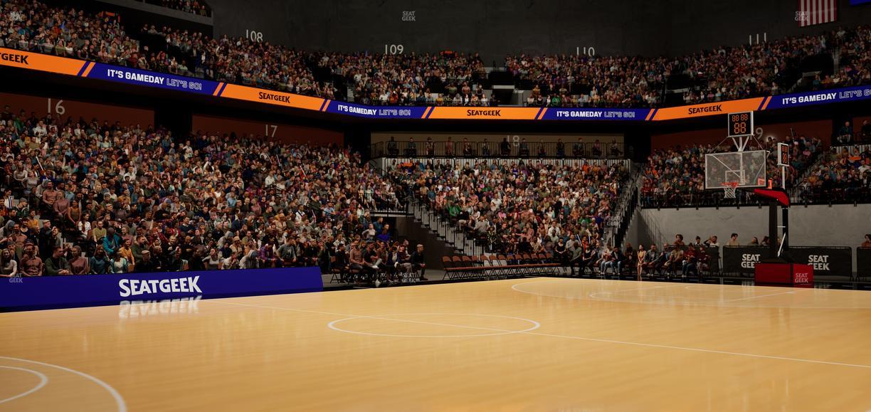 Mohegan Sun Arena - Section Courtside A Seat View