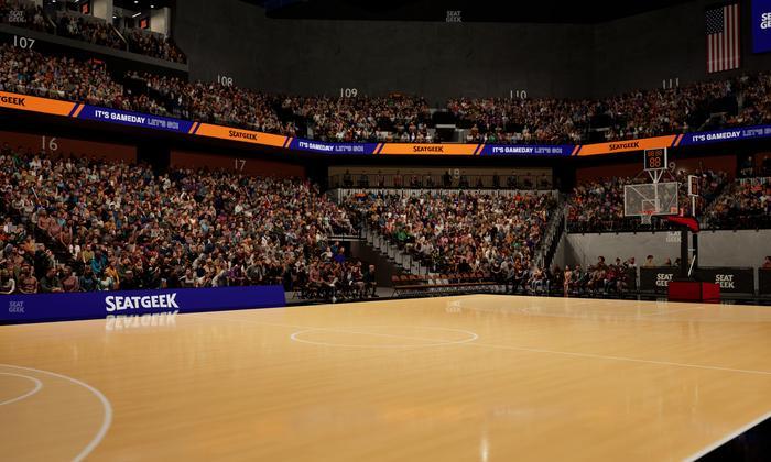 Mohegan Sun Arena - Section Courtside A Seat View
