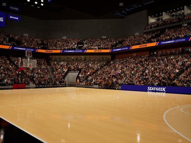 Mohegan Sun Arena - Section Courtside B Seat View