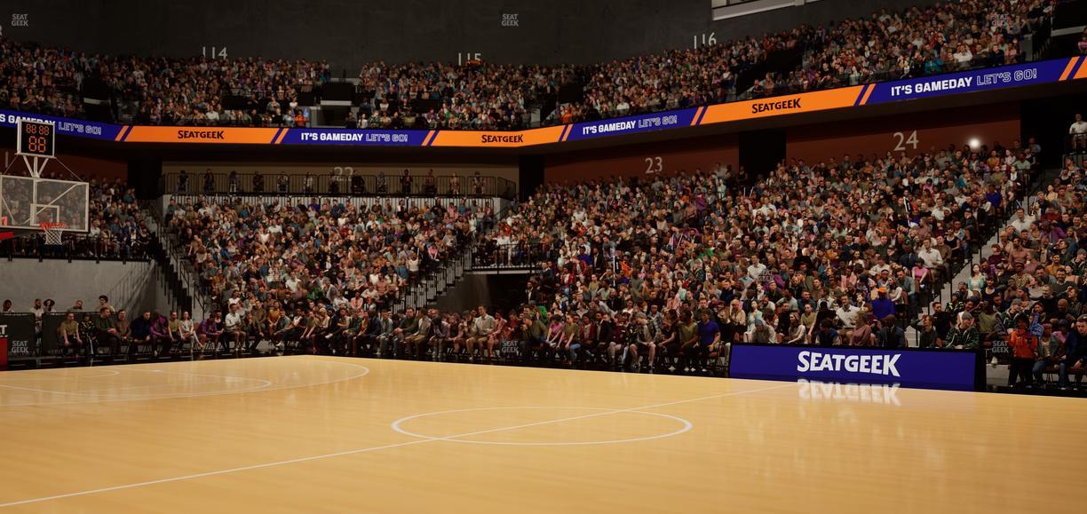 Mohegan Sun Arena - Section Courtside H Seat View
