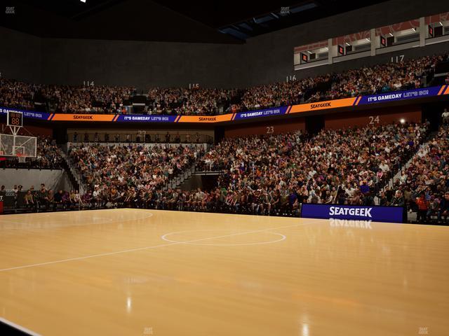 Mohegan Sun Arena - Section Courtside H Seat View