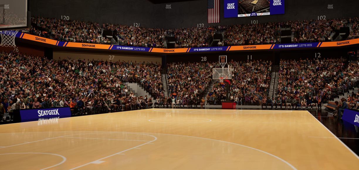 Mohegan Sun Arena - Section Courtside S 3 Seat View