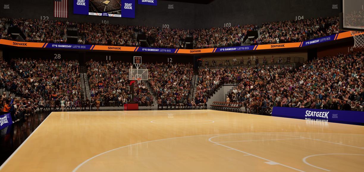 Mohegan Sun Arena - Section Courtside S 4 Seat View