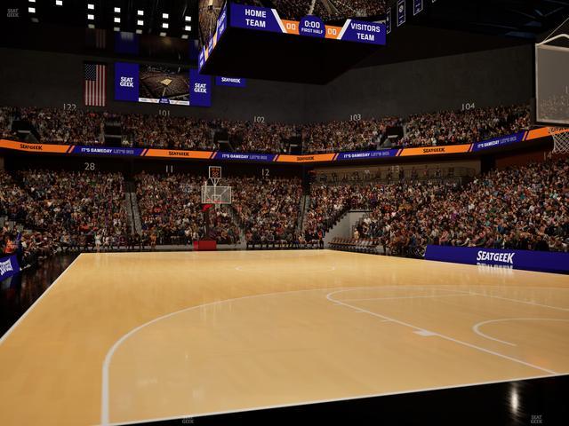 Mohegan Sun Arena - Section Courtside S 4 Seat View