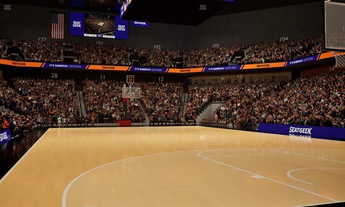 Mohegan Sun Arena - Section Courtside S 4 Seat View