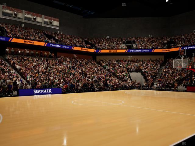 Mohegan Sun Arena - Section Courtside V Seat View