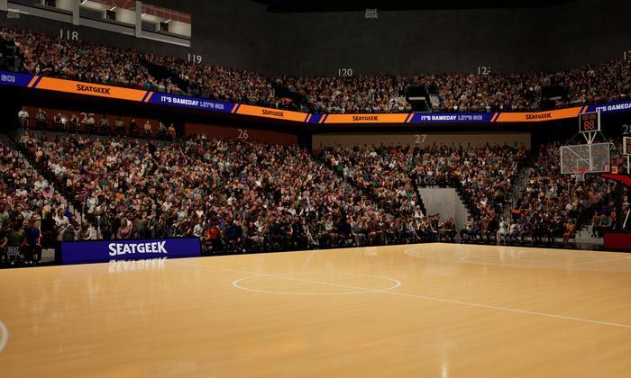 Mohegan Sun Arena - Section Courtside V Seat View