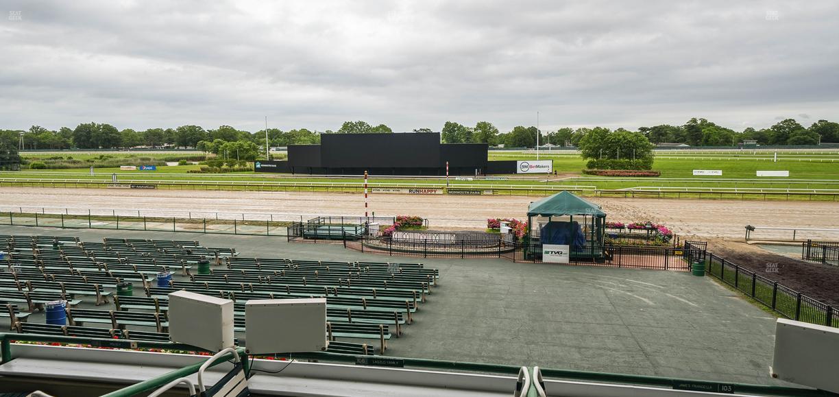 Monmouth Park - Section Clubhouse Box 107 Seat View