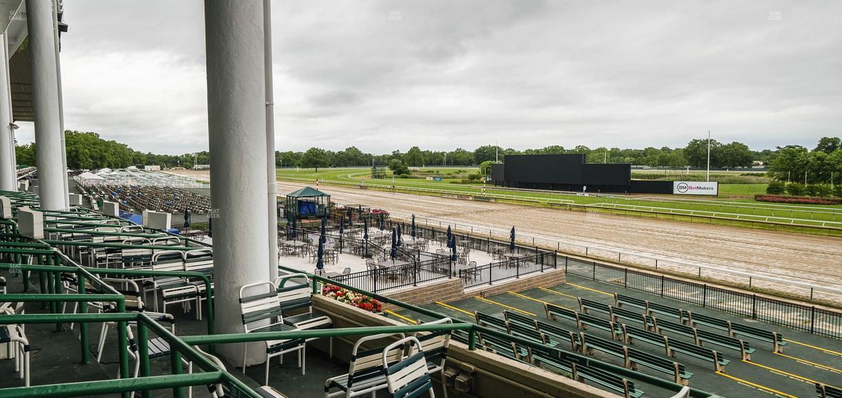 Monmouth Park - Section Clubhouse Box 27 Seat View