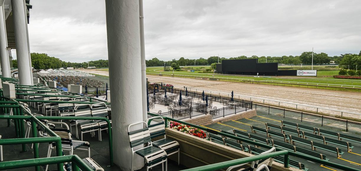 Monmouth Park - Section Clubhouse Box 28 Seat View