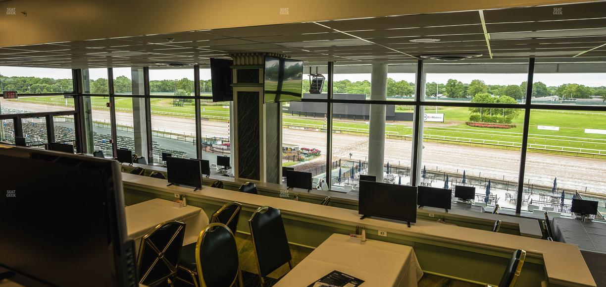 Monmouth Park - Section Dining Club Table 100 Seat View