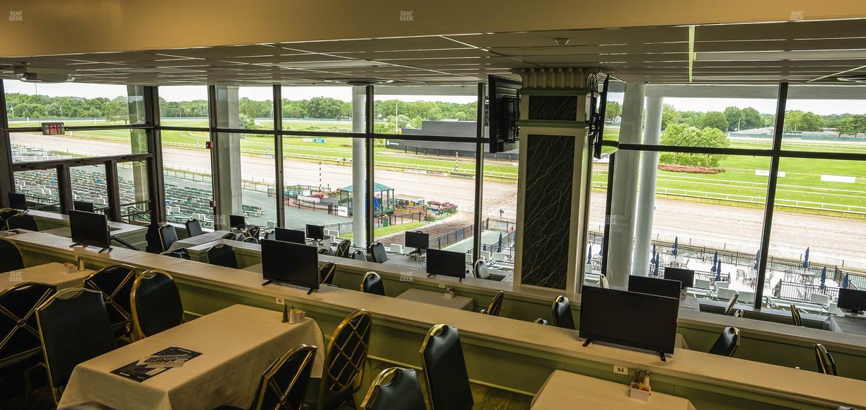 Monmouth Park - Section Dining Club Table 101 Seat View