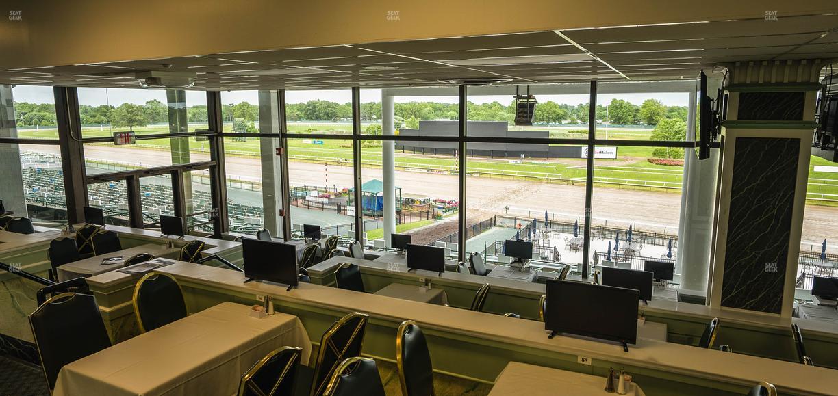 Monmouth Park - Section Dining Club Table 102 Seat View