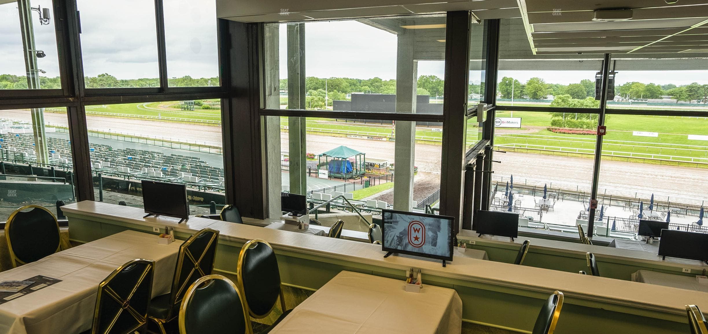 Monmouth Park - Section Dining Club Table 104 Seat View