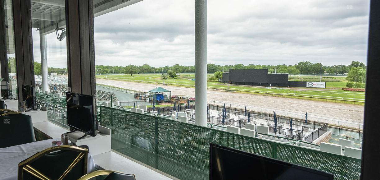 Monmouth Park - Section Dining Club Table 15 Seat View