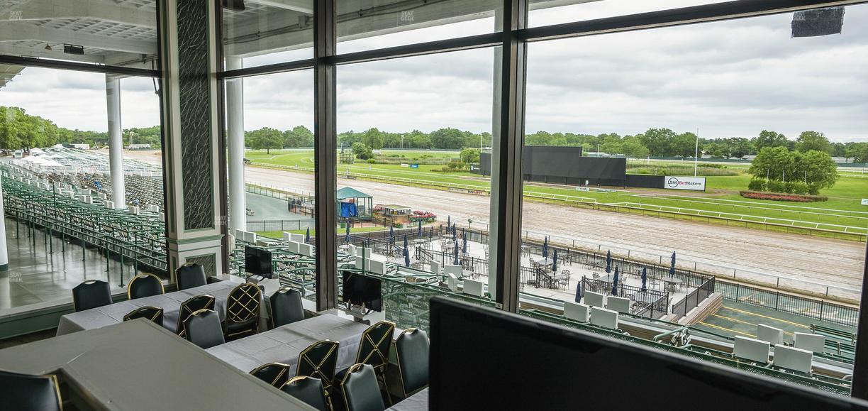 Monmouth Park - Section Dining Club Table 19 Seat View