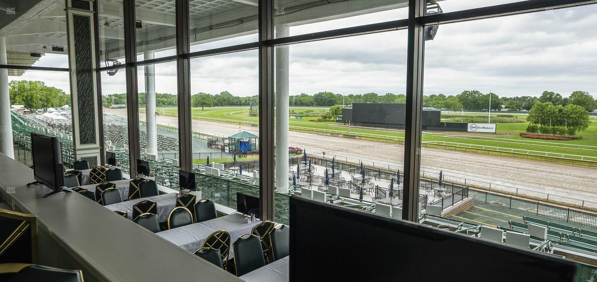 Monmouth Park - Section Dining Club Table 21 Seat View