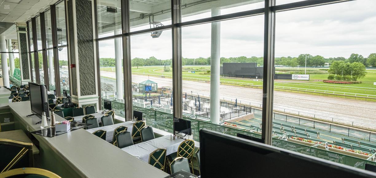Monmouth Park - Section Dining Club Table 25 Seat View