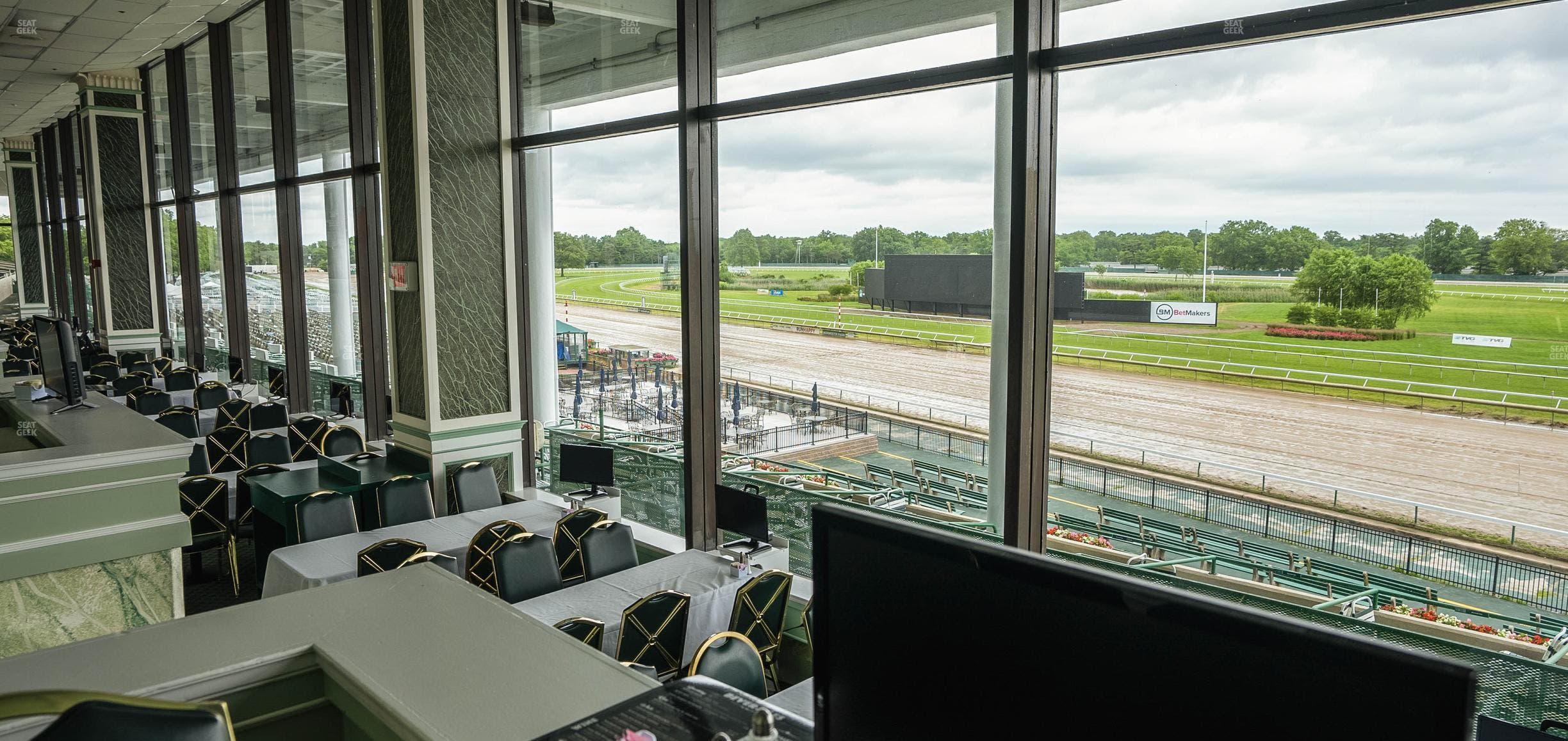 Monmouth Park - Section Dining Club Table 28 Seat View