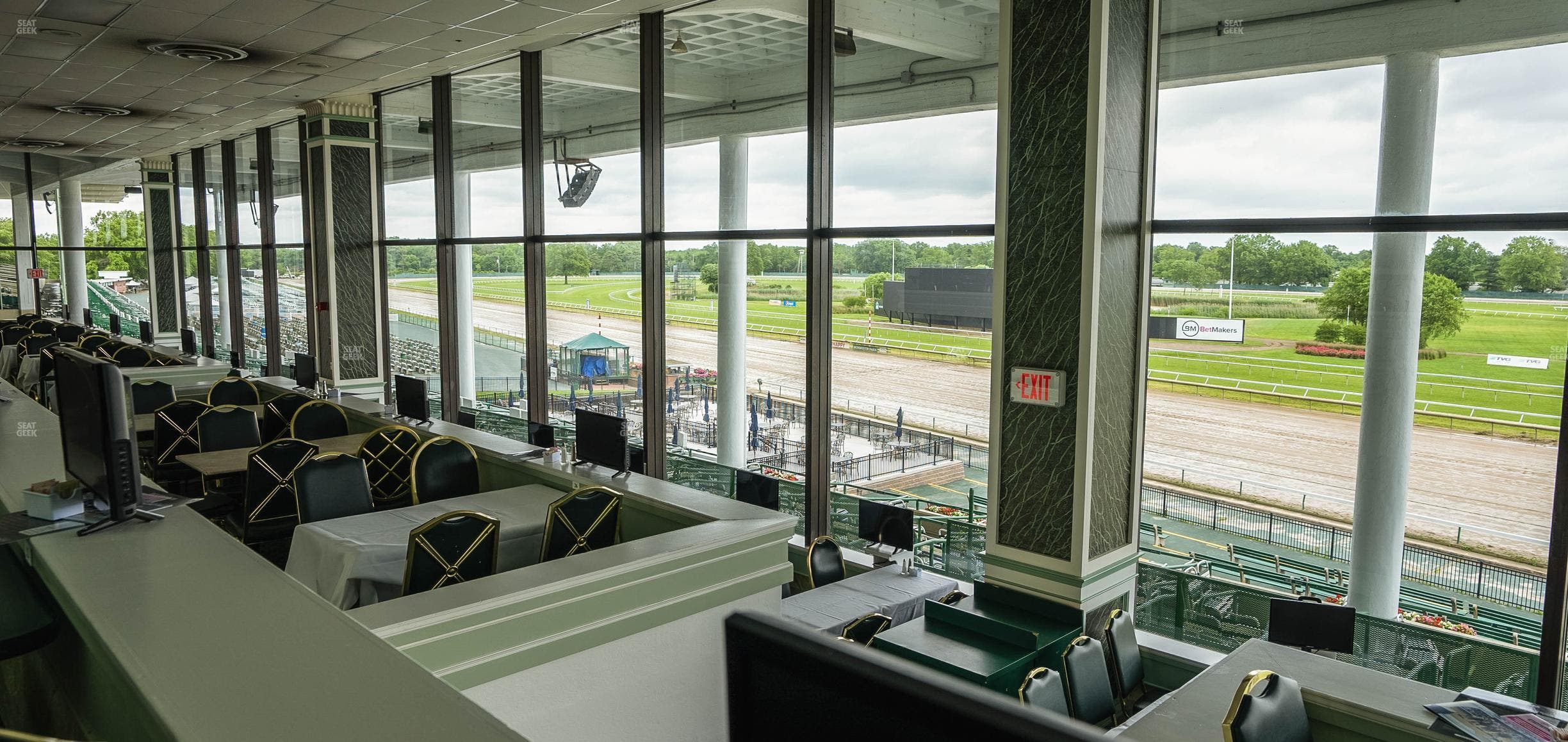 Monmouth Park - Section Dining Club Table 31 Seat View