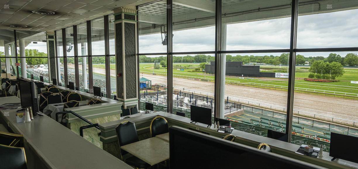 Monmouth Park - Section Dining Club Table 34 Seat View