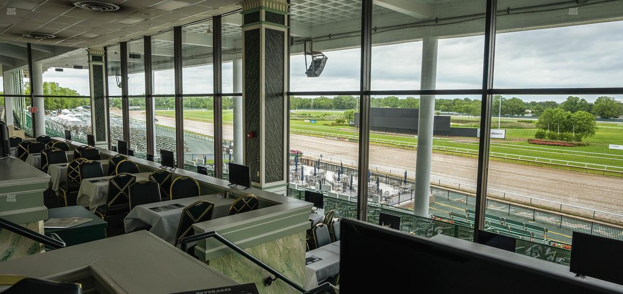 Monmouth Park - Section Dining Club Table 35 Seat View