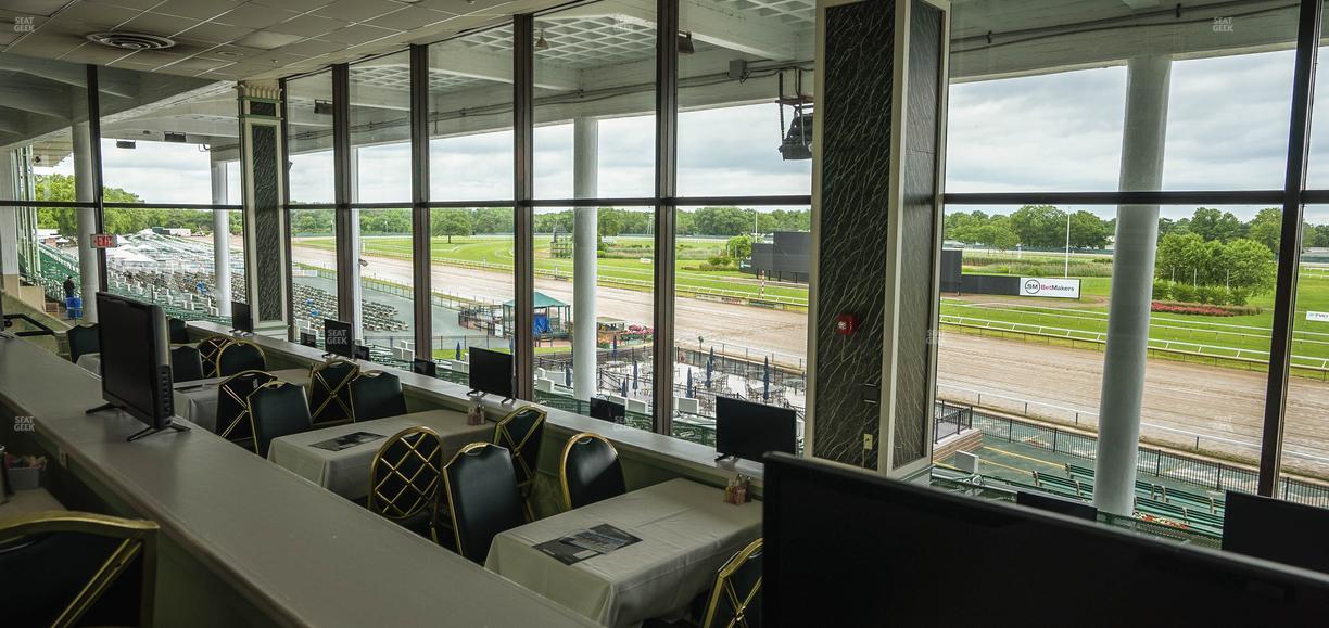 Monmouth Park - Section Dining Club Table 36 Seat View