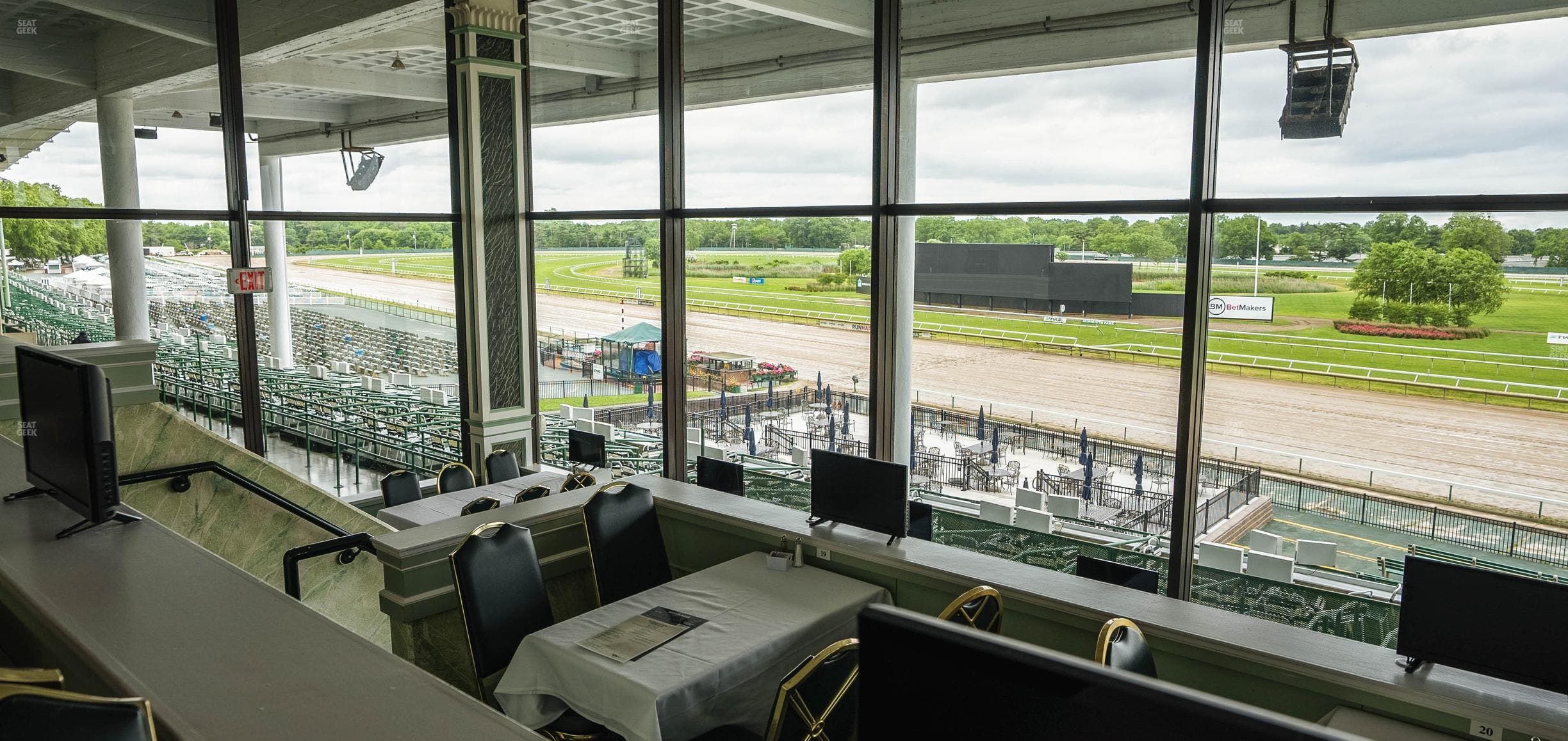 Monmouth Park - Section Dining Club Table 39 Seat View