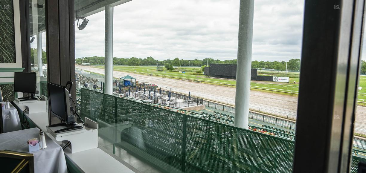 Monmouth Park - Section Dining Club Table 4 Seat View