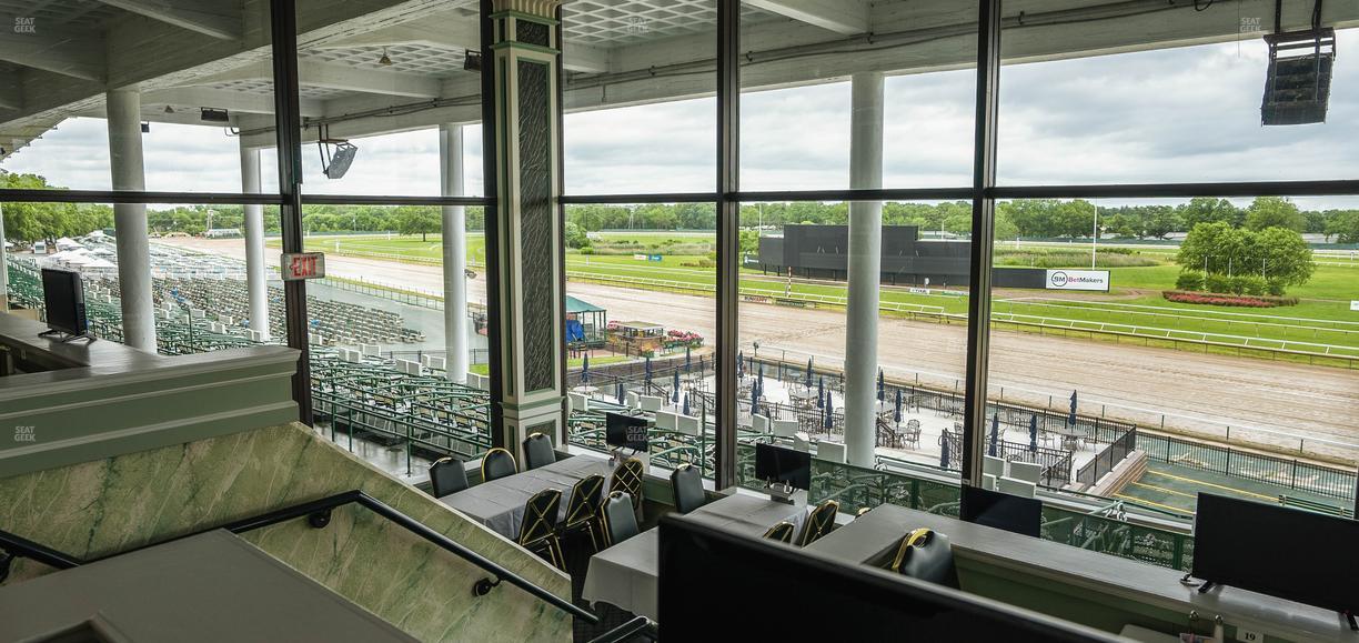 Monmouth Park - Section Dining Club Table 40 Seat View