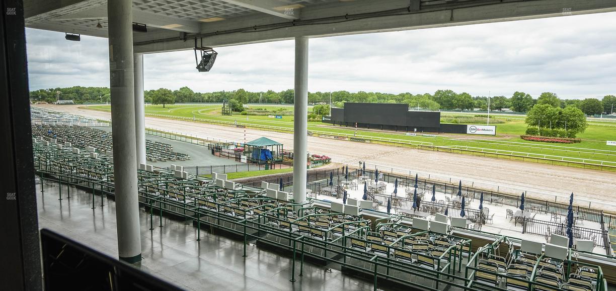 Monmouth Park - Section Dining Club Table 44 Seat View