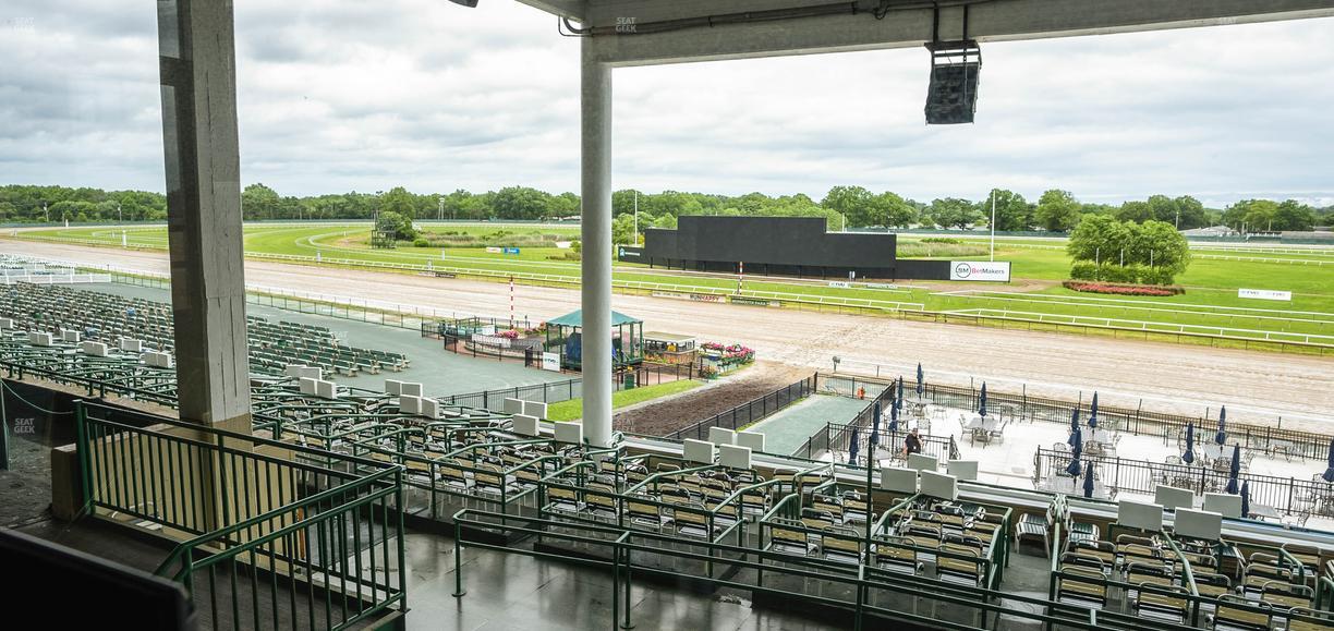 Monmouth Park - Section Dining Club Table 51 Seat View
