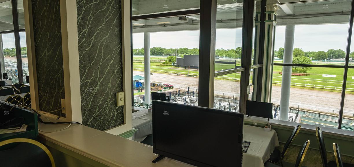 Monmouth Park - Section Dining Club Table 63 Seat View